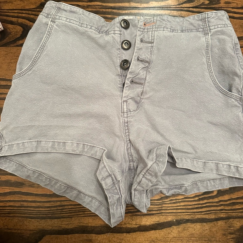 Pilcro High Waist Gray Women's Shorts